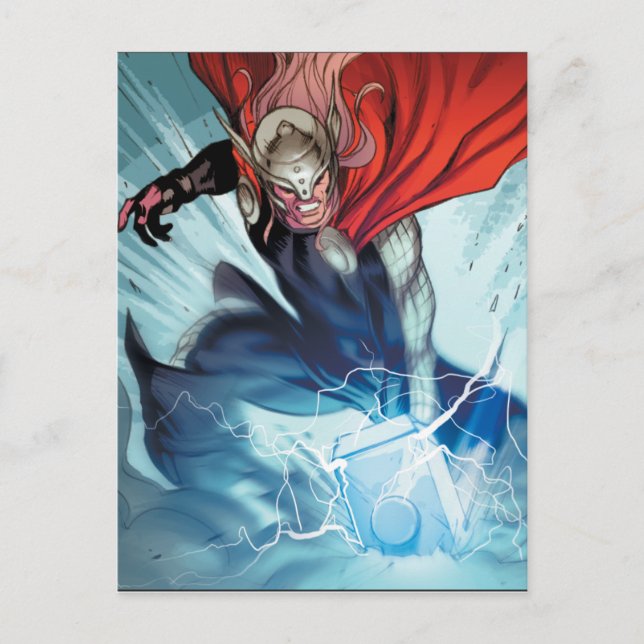 Thor Hammer Comic Panel Postcard (Front)