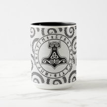 Thor Hammer Viking Mug.