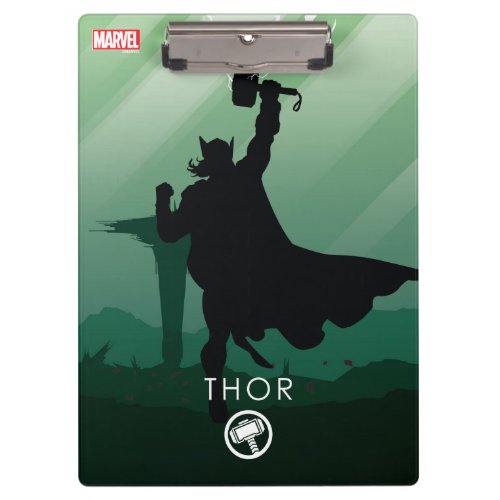 Thor Heroic Silhouette Clipboard
