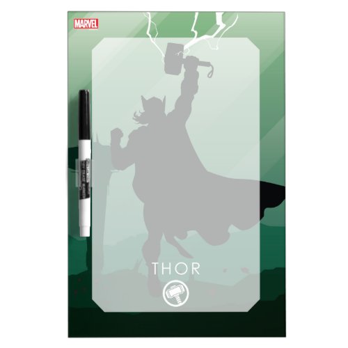 Thor Heroic Silhouette Dry Erase Board