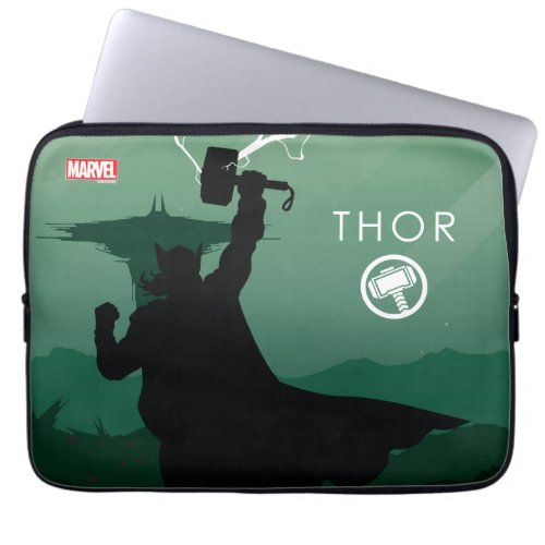 Thor Heroic Silhouette Laptop Sleeve