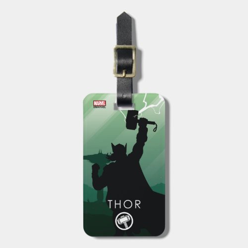 Thor Heroic Silhouette Luggage Tag