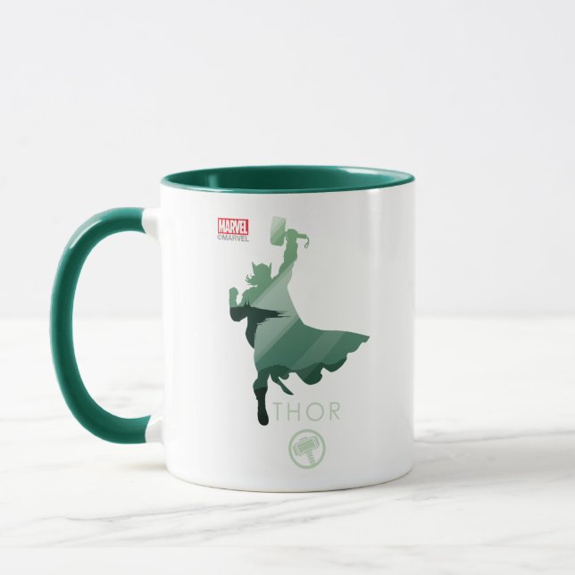Thor Heroic Silhouette Mug (Left)