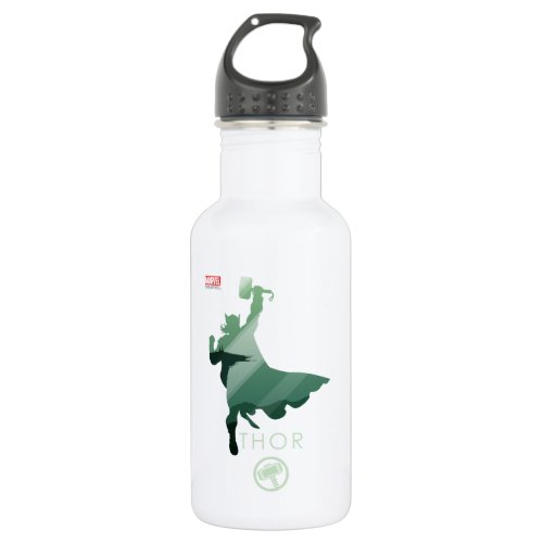 Thor Heroic Silhouette Stainless Steel Water Bottle