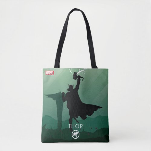Thor Heroic Silhouette Tote Bag