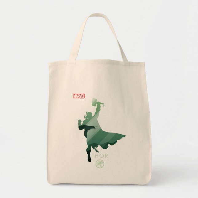 Thor Heroic Silhouette Tote Bag (Front)