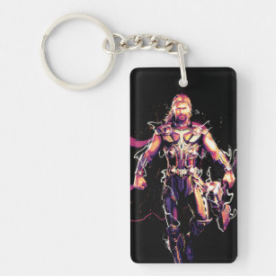 Thor Illustrated Character Art Keychain