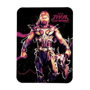 Thor Illustrated Character Art Magnet
