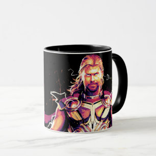 Thor Illustrated Character Art Mug