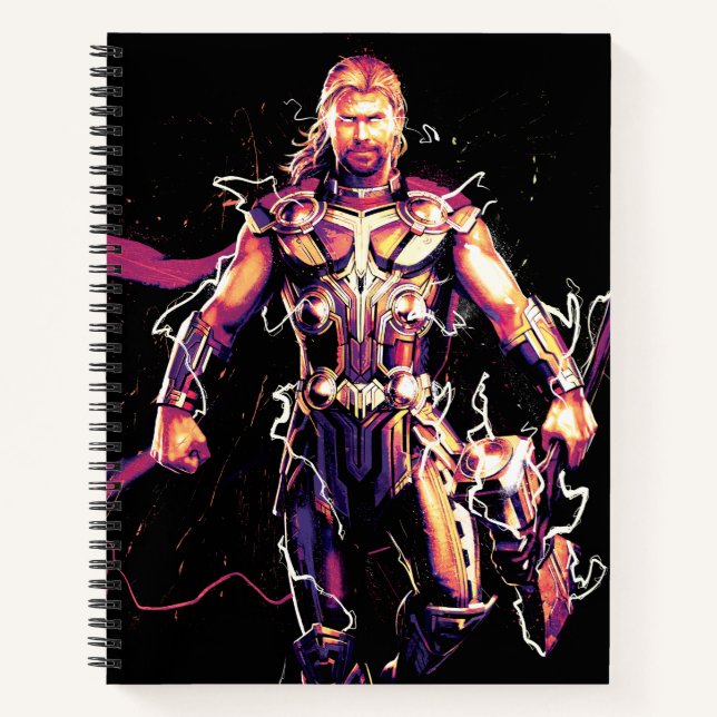 Thor Illustrated Character Art Notebook (Front)
