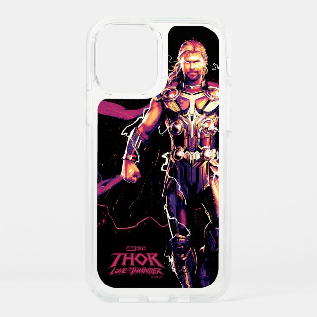 Thor Illustrated Character Art Speck iPhone 12 Case (Front)