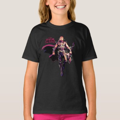 Thor Illustrated Character Art T-Shirt