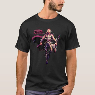 Thor Illustrated Character Art T-Shirt