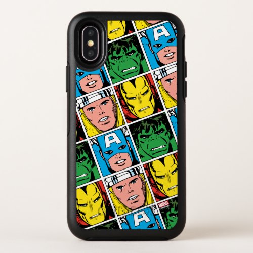 Thor Iron Man Captain America Hulk Pattern OtterBox Symmetry iPhone X Case