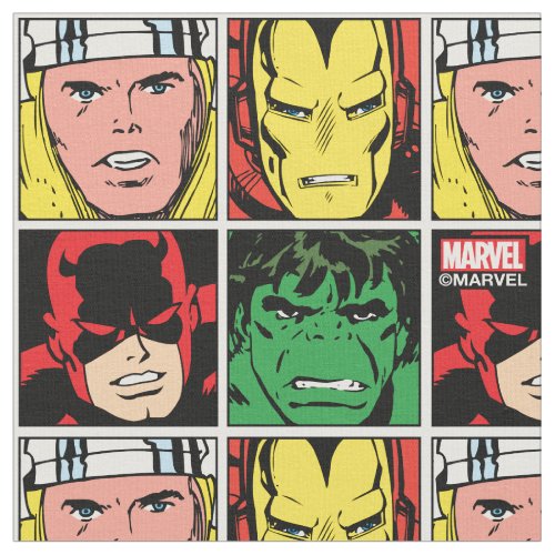 Thor Iron Man Daredevil Hulk Pattern Fabric