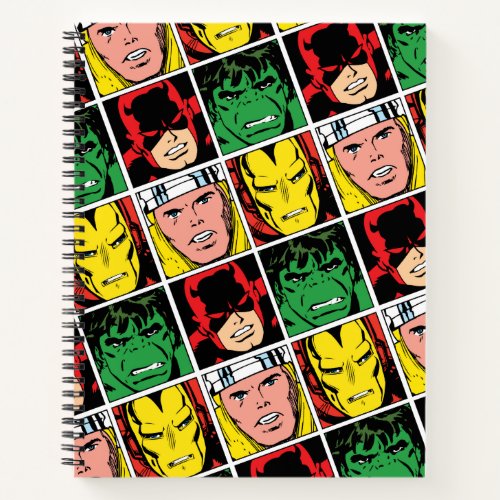 Thor Iron Man Daredevil Hulk Pattern Notebook