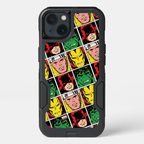 Thor Iron Man Daredevil Hulk Pattern iPhone 13 Case