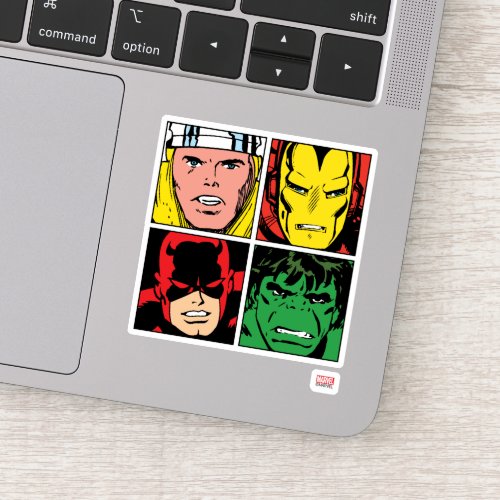 Thor Iron Man Daredevil Hulk Pattern Sticker