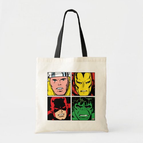Thor Iron Man Daredevil Hulk Pattern Tote Bag