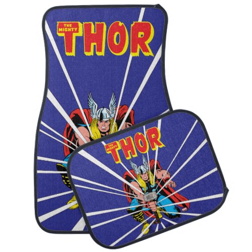 Thor Kneeling With Mjolnir Graphic Car Floor Mat