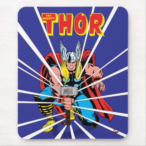 Thor Kneeling With Mjolnir Graphic Mouse Pad