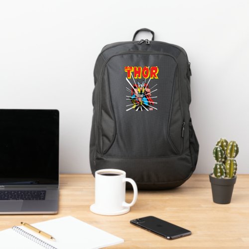 Thor Kneeling With Mjolnir Graphic Port Authority Backpack