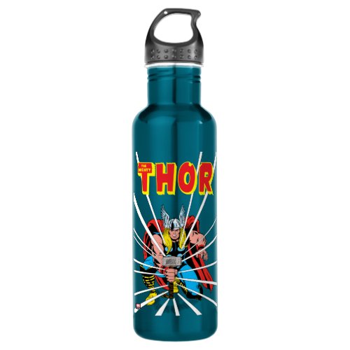 Thor Kneeling With Mjolnir Graphic Stainless Steel Water Bottle