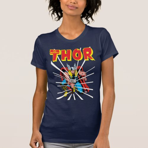 Thor Kneeling With Mjolnir Graphic T_Shirt