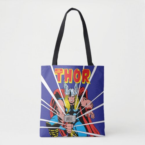 Thor Kneeling With Mjolnir Graphic Tote Bag