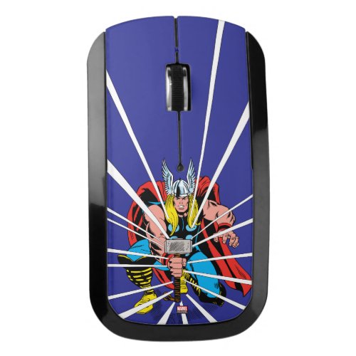 Thor Kneeling With Mjolnir Graphic Wireless Mouse