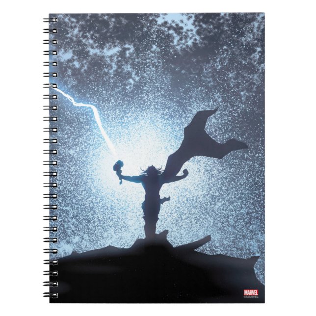 Thor Lightning Comic Panel Notebook (Front)