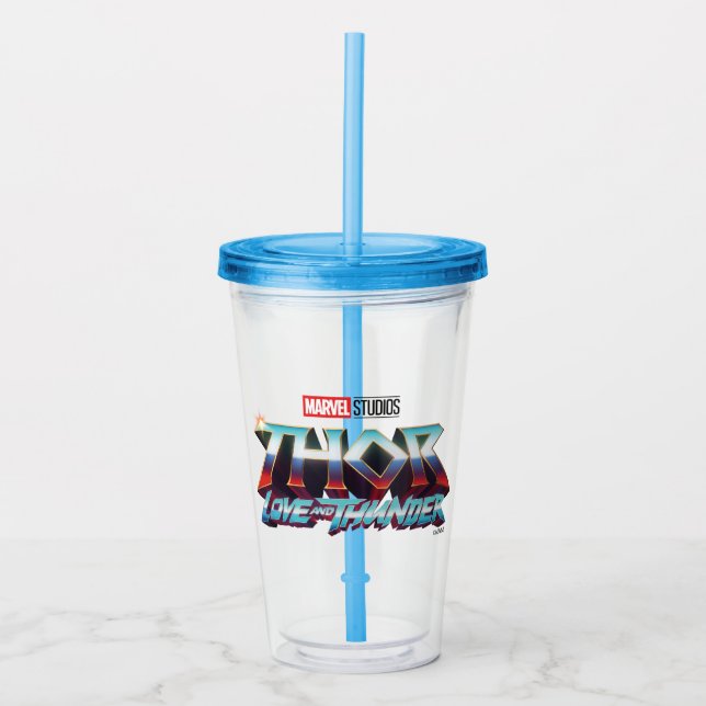 Thor: Love and Thunder Logo Acrylic Tumbler (Front)