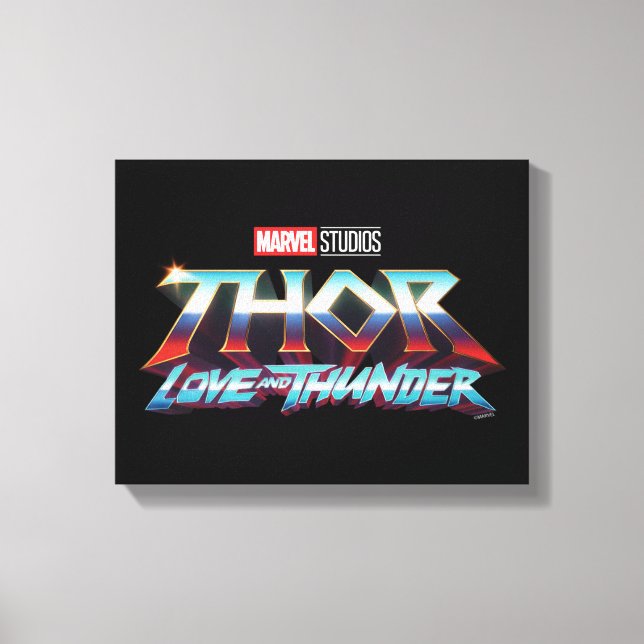 Thor: Love and Thunder Logo Canvas Print (Front)