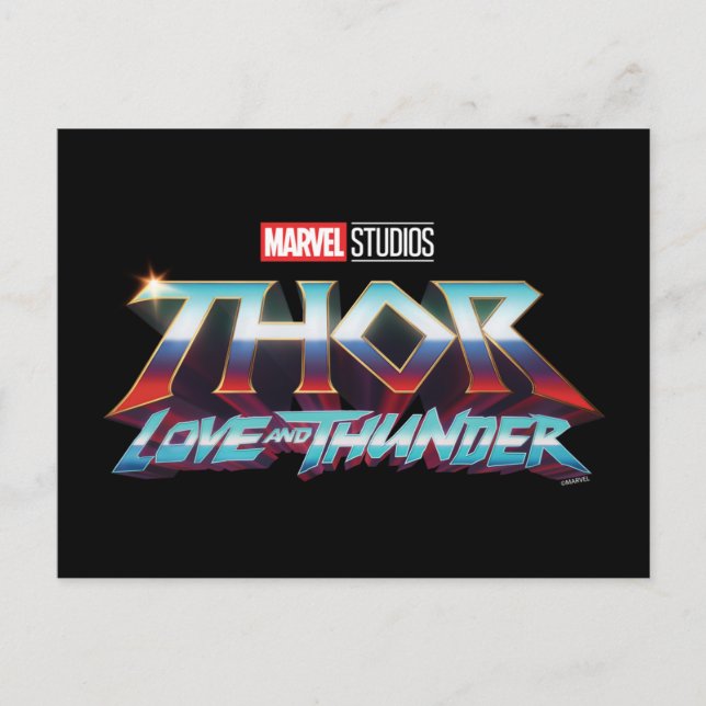 Thor: Love and Thunder Logo Postcard (Front)