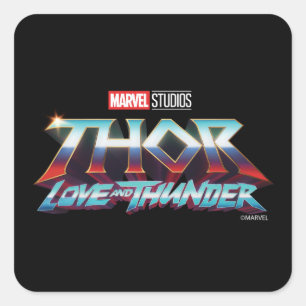 Thor: Love and Thunder Logo Square Sticker