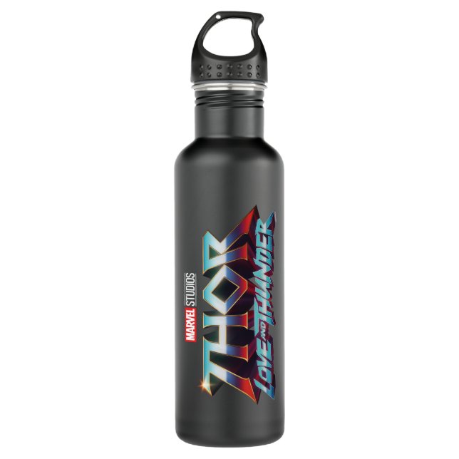 Thor: Love and Thunder Logo Stainless Steel Water Bottle (Front)