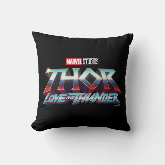 Thor: Love and Thunder Logo Throw Pillow (Front)