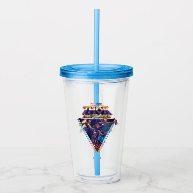 Thor: Love and Thunder Prismatic Triangle Graphic Acrylic Tumbler (Front)