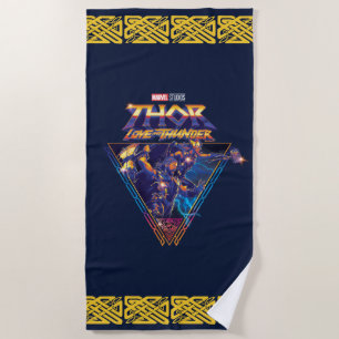 Thor: Love and Thunder Prismatic Triangle Graphic Beach Towel