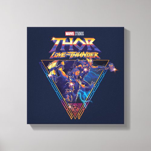 Thor Love and Thunder Prismatic Triangle Graphic Canvas Print
