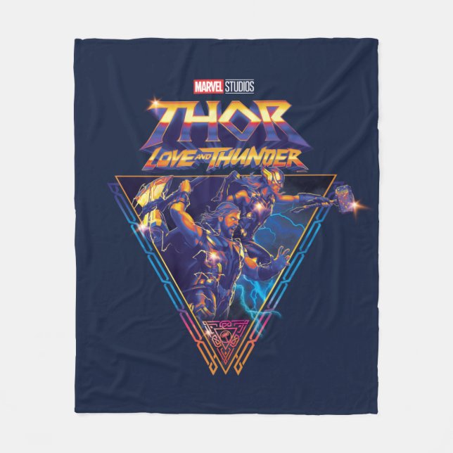 Thor: Love and Thunder Prismatic Triangle Graphic Fleece Blanket (Front)
