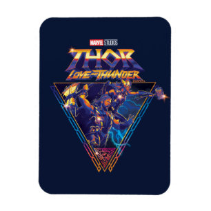 Thor: Love and Thunder Prismatic Triangle Graphic Magnet