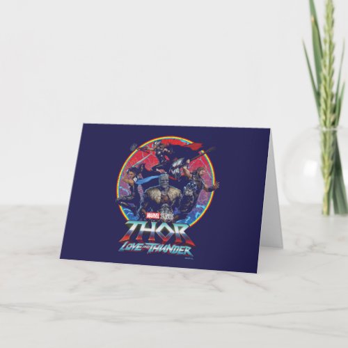 Thor Love and Thunder Retro Group Graphic Card