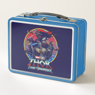 Thor: Love and Thunder Retro Group Graphic Metal Lunch Box