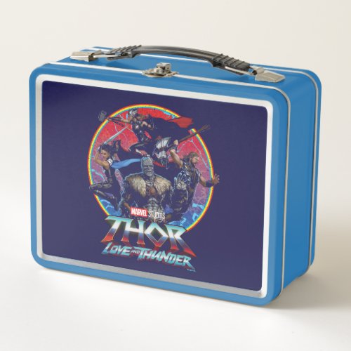 Thor Love and Thunder Retro Group Graphic Metal Lunch Box