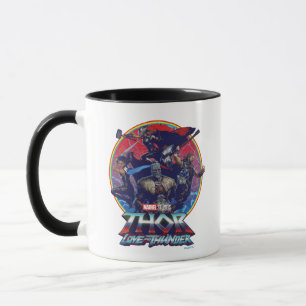 Thor: Love and Thunder Retro Group Graphic Mug
