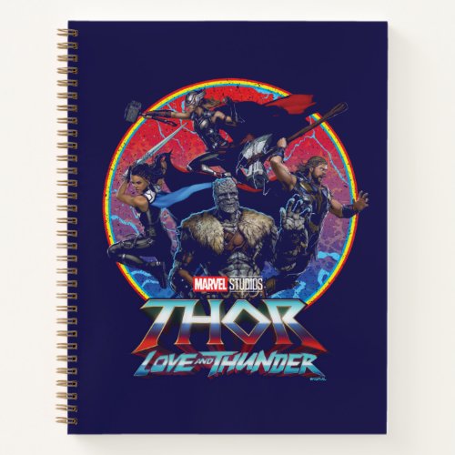 Thor Love and Thunder Retro Group Graphic Notebook