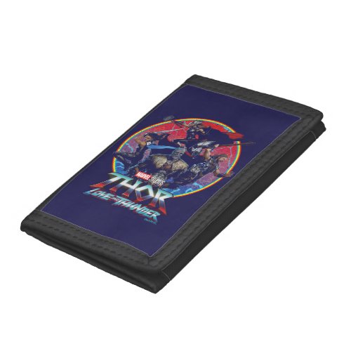 Thor Love and Thunder Retro Group Graphic Trifold Wallet