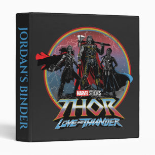 Thor: Love and Thunder Vintage Group Graphic 3 Ring Binder