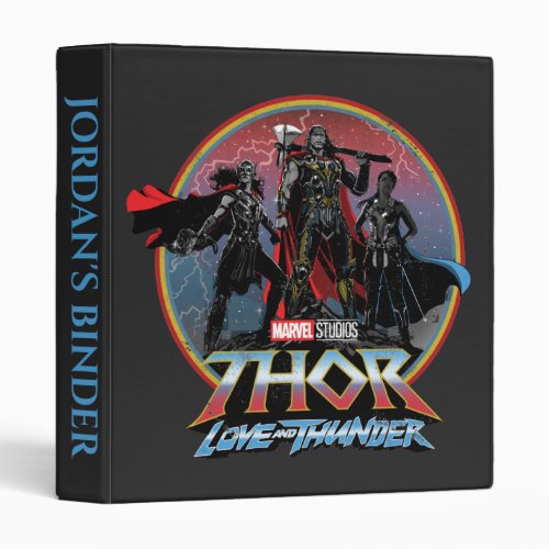 Thor Love and Thunder Vintage Group Graphic 3 Ring Binder